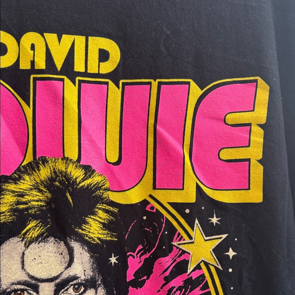 Merch Traffic Size 2X David Bowie Cotton Graphic T-Shirt in Black from Nordstrom - Picture 7 of 12